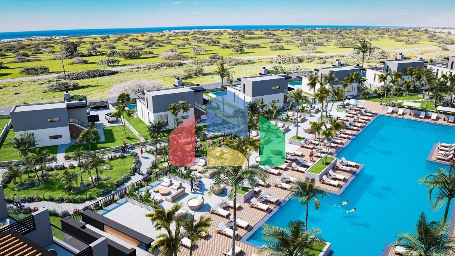 2-комнатные апартаменты 69 м2 + 12 м2 участка земли в 10 минутах от пляжа