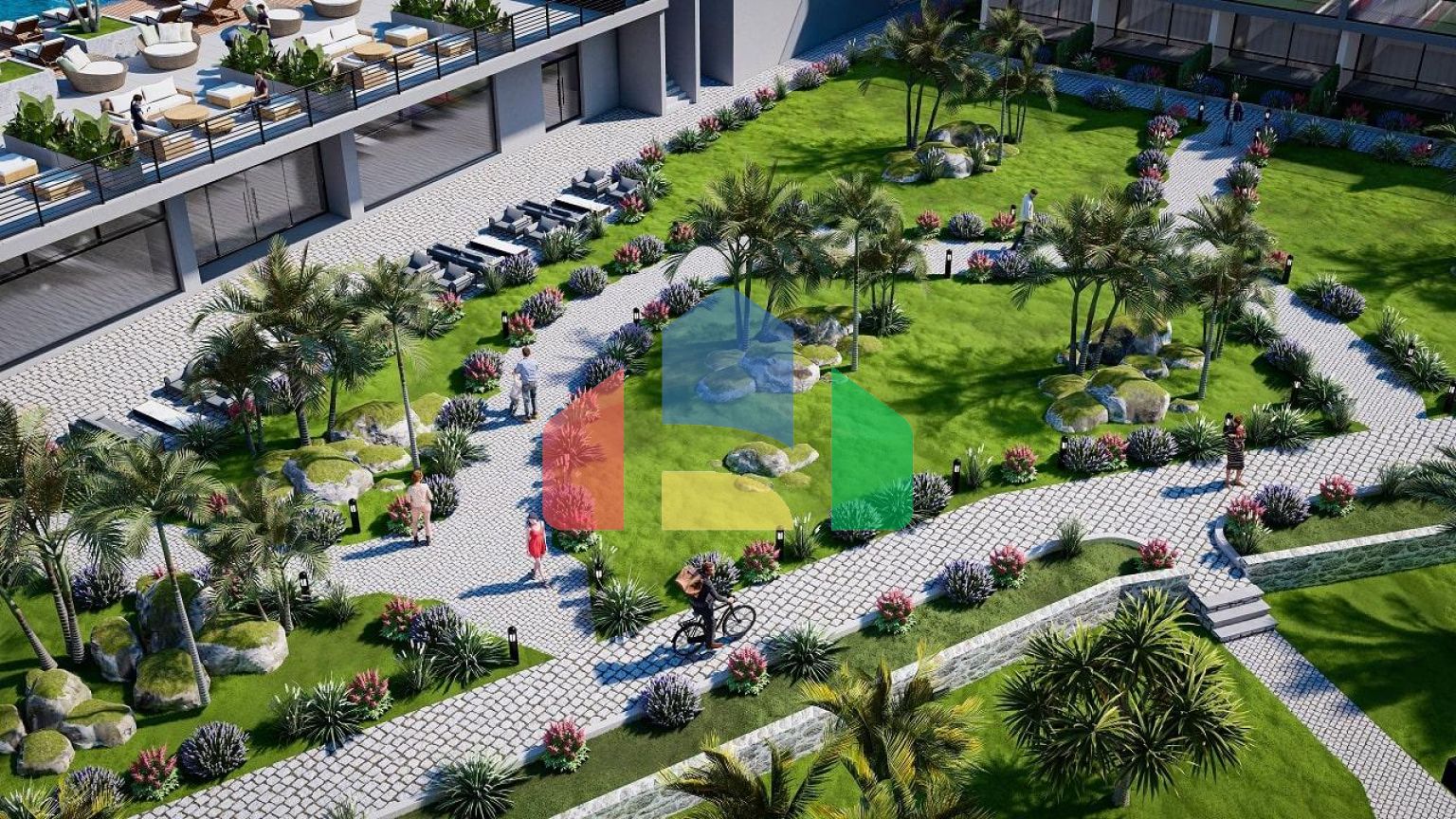 3-комнатные апартаменты 126 м2 + 60 м2 терраса на крыше в 10 минутах от пляжа