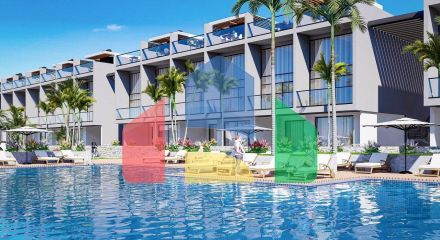 4-комнатные бунгало 347 м2 + 615 м2 участка земли в 10 минутах от пляжа