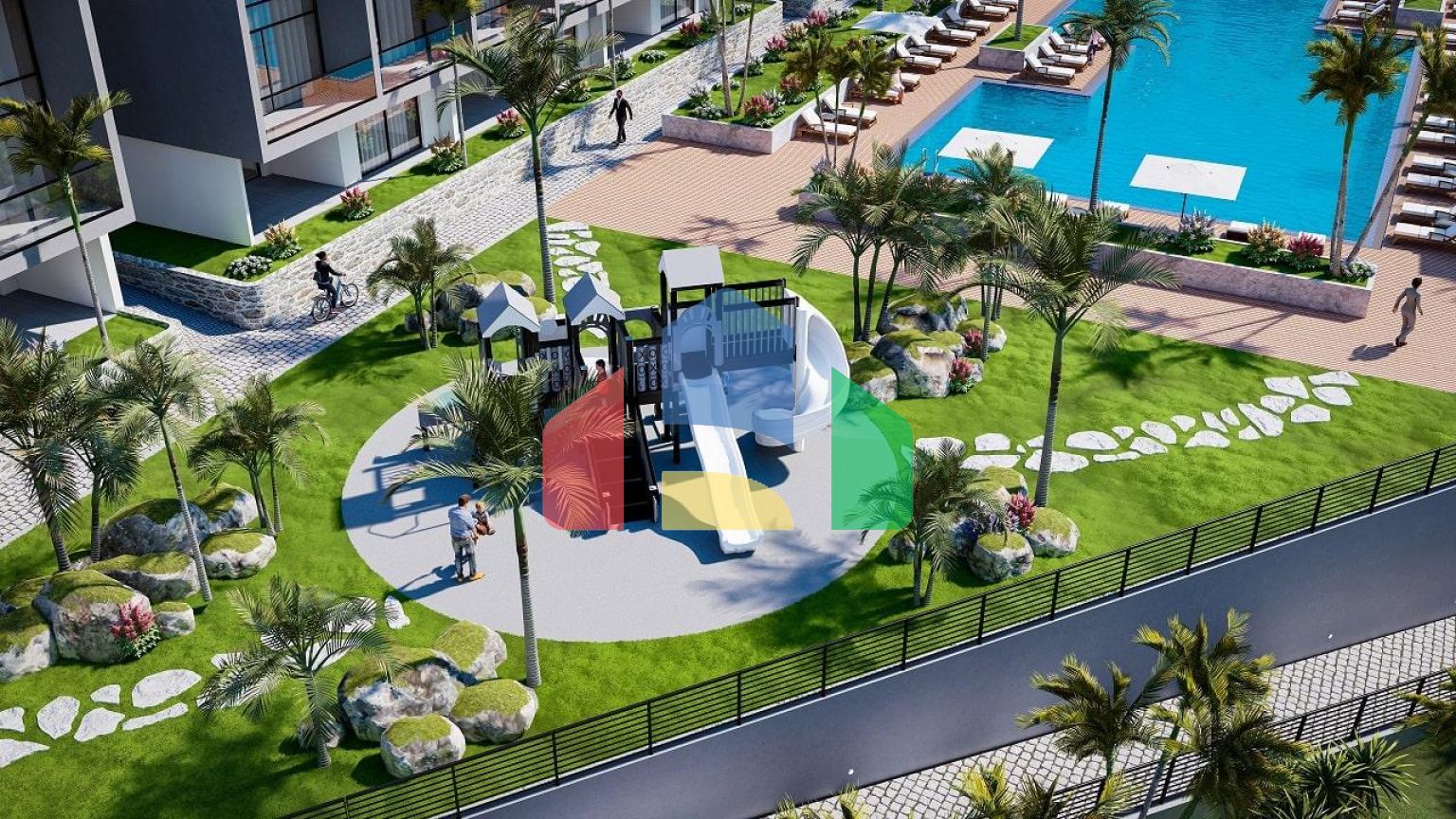 4-комнатные бунгало 347 м2 + 615 м2 участка земли в 10 минутах от пляжа