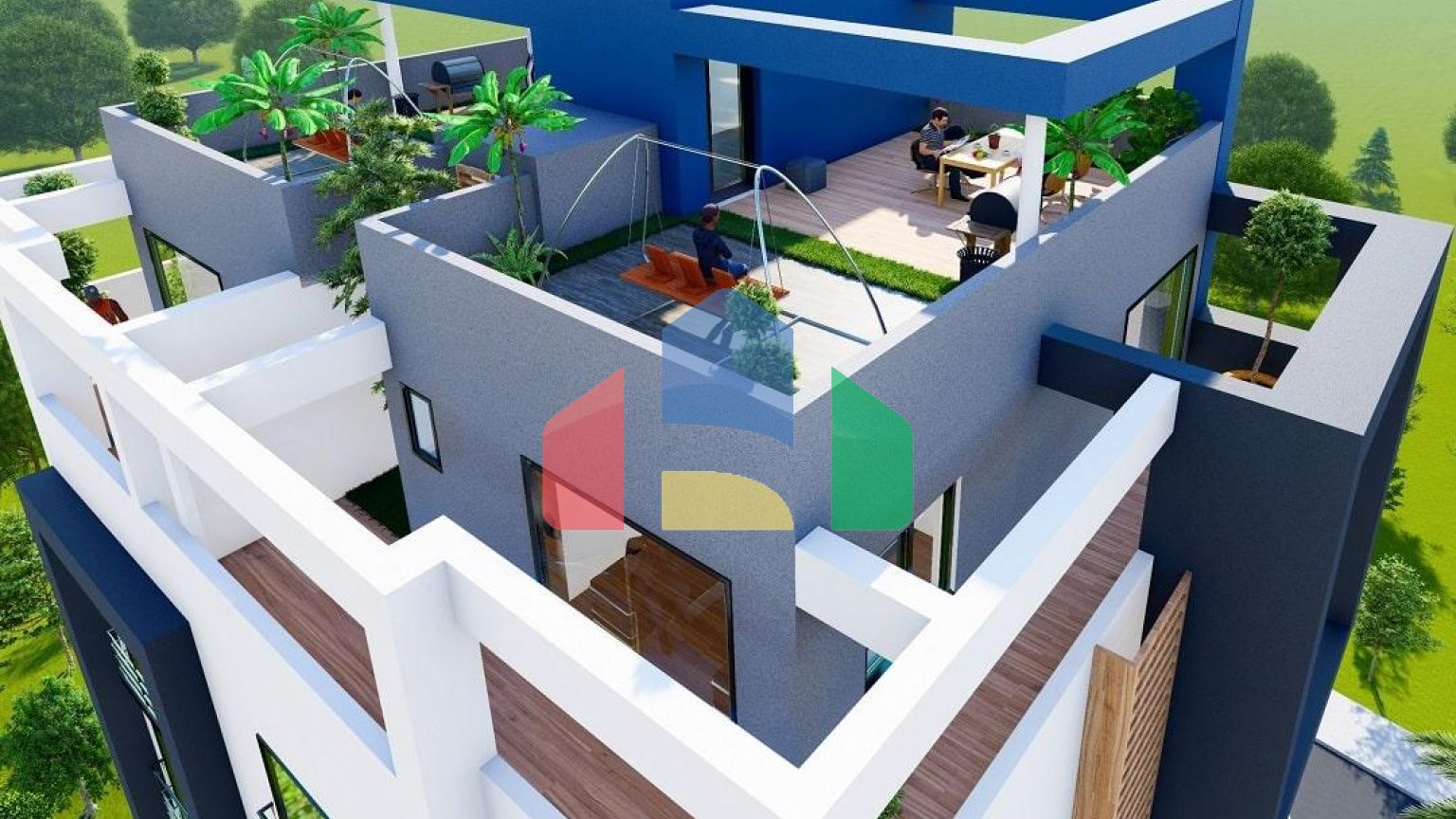 2-комнатный пентхаус 85 м2 в 500 метрах от пляжа 