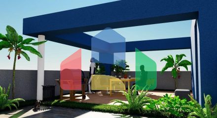 2-комнатный пентхаус 85 м2 в 500 метрах от пляжа 