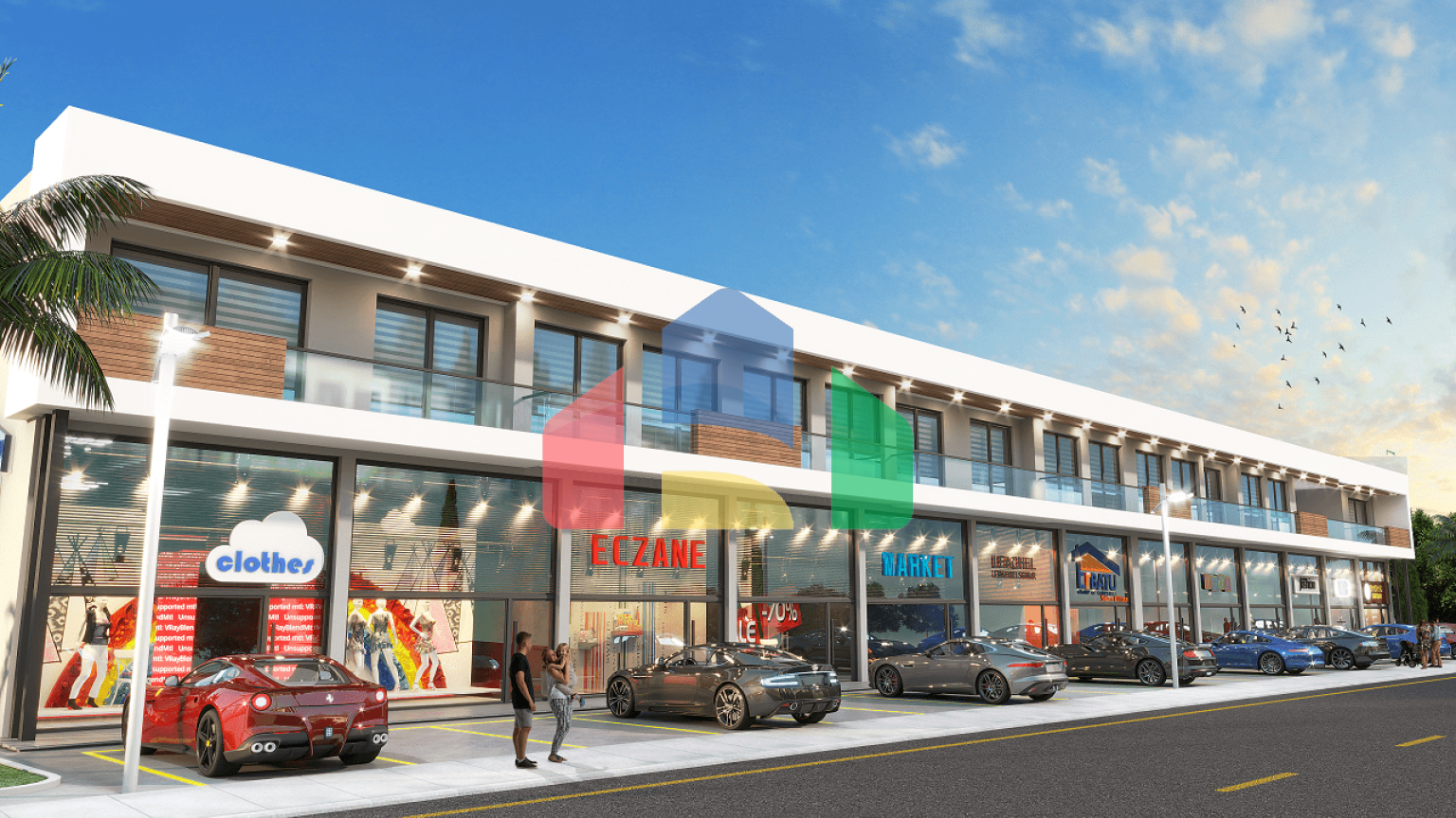 2-комнатные Loft апартаменты 66 м2 в 5 минутах от моря 