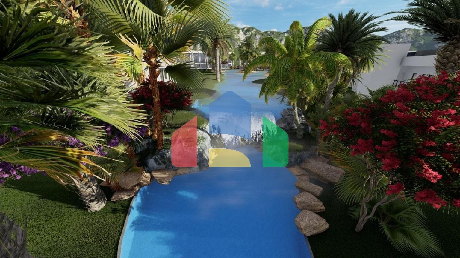 Студия 43 м2 в комплексе с частным пляжем