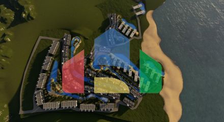 Студия 43 м2 в комплексе с частным пляжем Студия 43 м2 в комплексе с частным пляжем