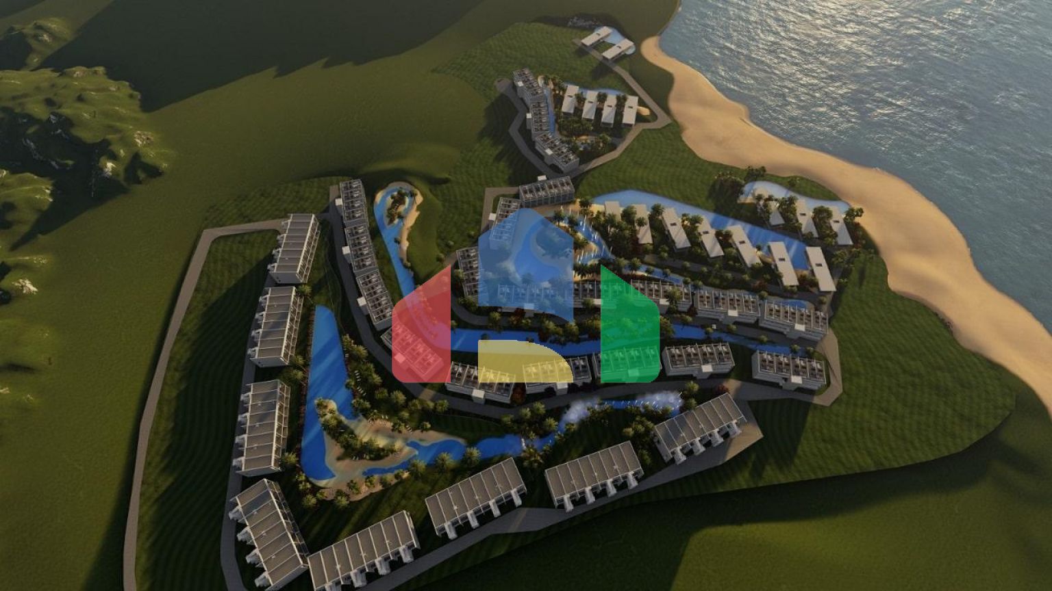 Студия 43 м2 в комплексе с частным пляжем