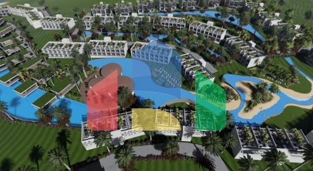 2-bedroom apartment 60 m2 in a complex with a private beach