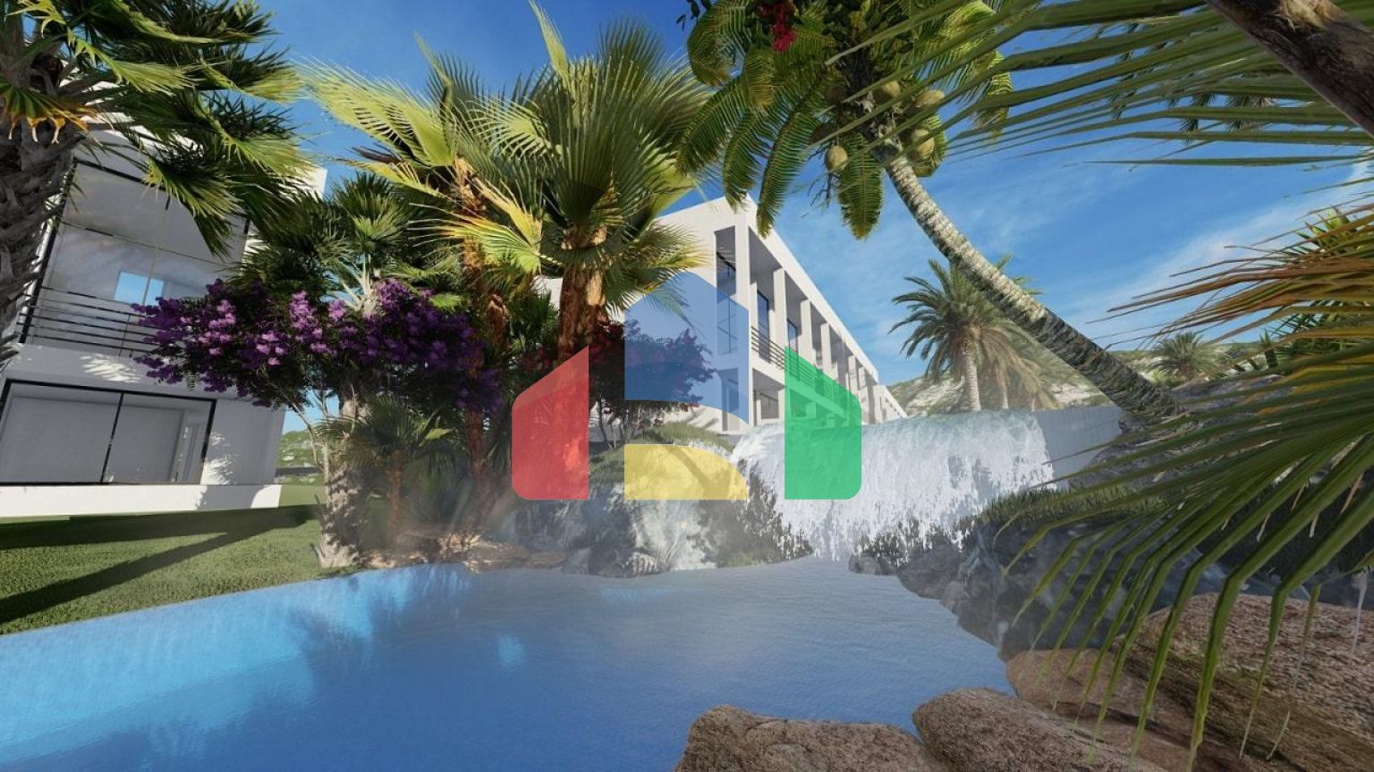 2-комнатные апартаменты 60 м2 в комплексе с частным пляжем