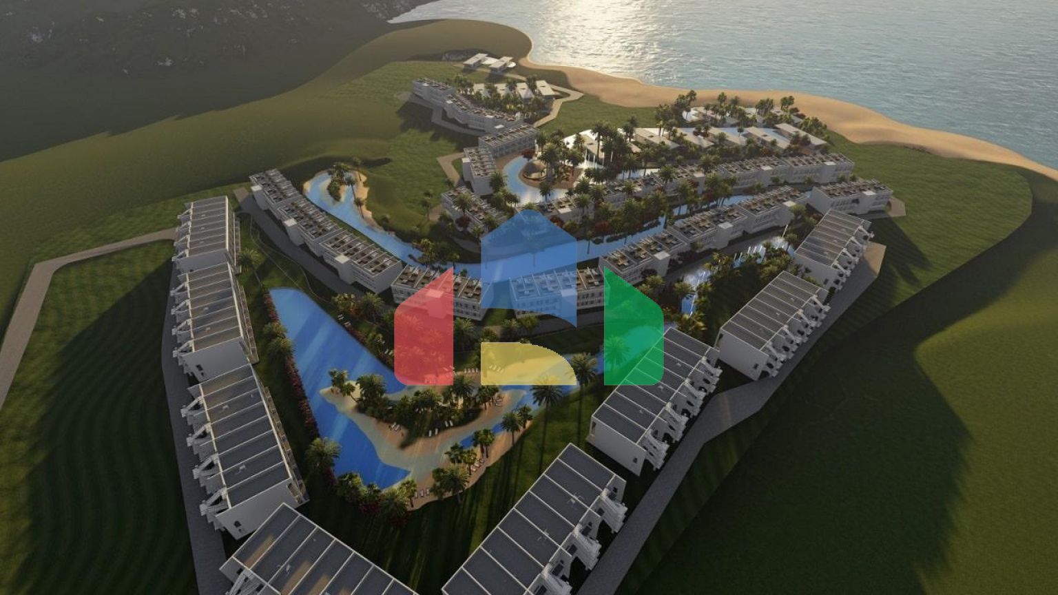 3-комнатные апартаменты 135 м2 в комплексе с частным пляжем