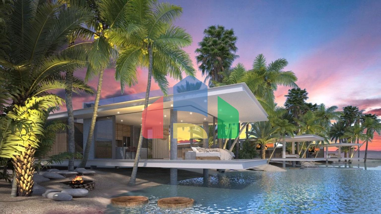 3-комнатные апартаменты 135 м2 в комплексе с частным пляжем