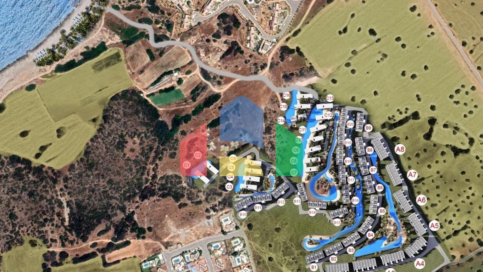 3-комнатные апартаменты 135 м2 в комплексе с частным пляжем