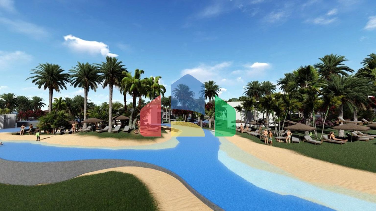 4-комнатное бунгало 365 м2 в комплексе с частным пляжем