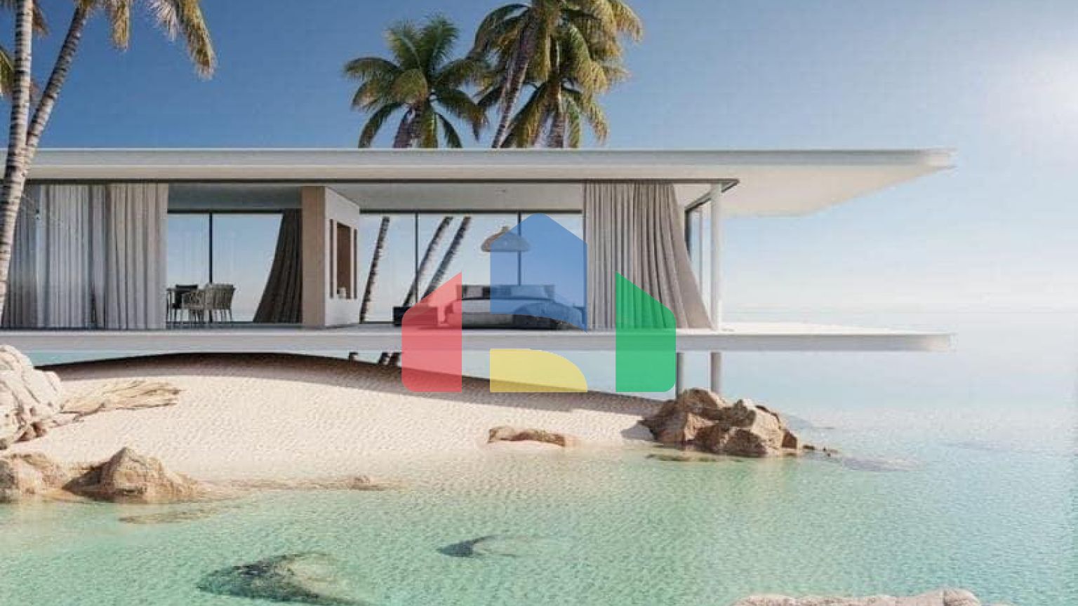 4-комнатное бунгало 365 м2 в комплексе с частным пляжем