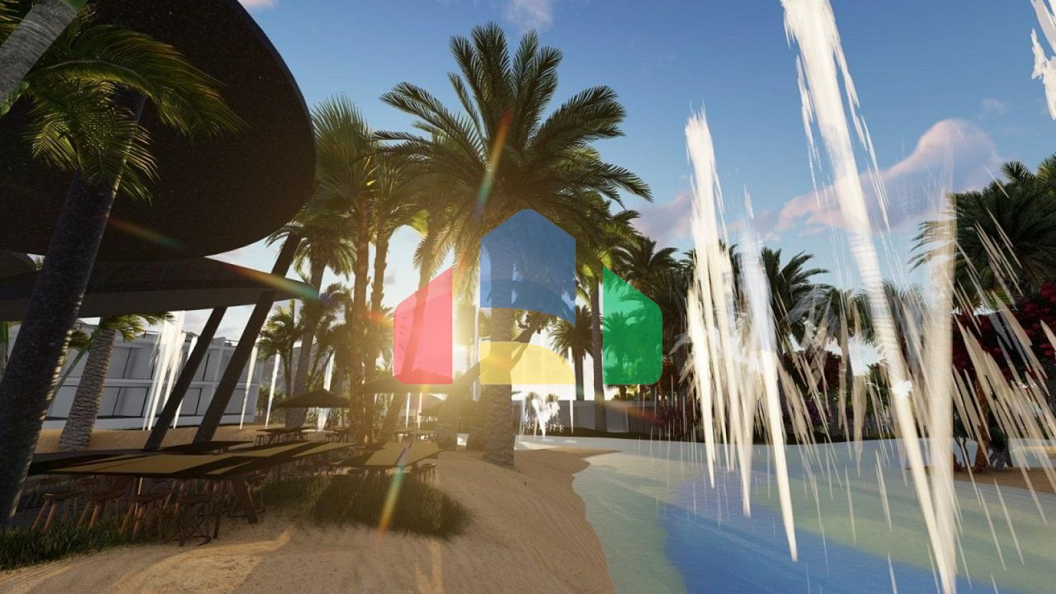 4-комнатное бунгало 365 м2 в комплексе с частным пляжем