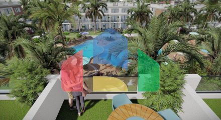 2-bedroom apartment 61 m2 in a complex with a private beach