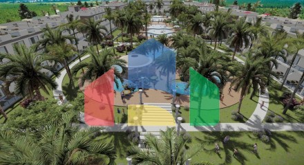 2-комнатные апартаменты 61 м2 в комплексе с частным пляжем