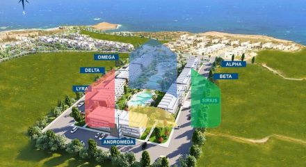 2-комнатные апартаменты 61 м2 в комплексе с частным пляжем