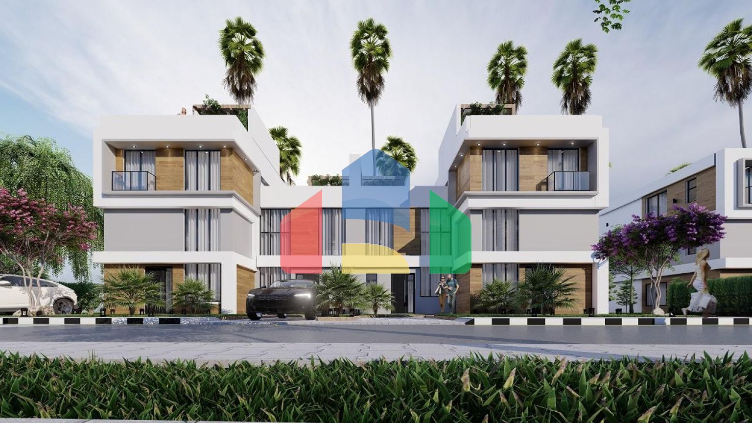 3-комнатный таунхаус 100 м2 + 27 м2 терраса в комплексе с частным пляжем