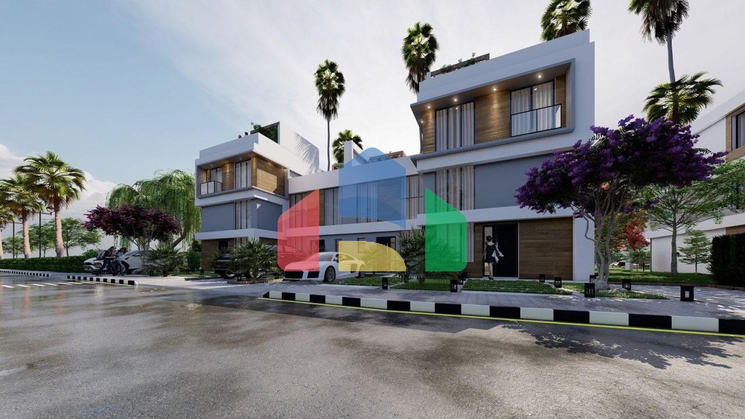 3-комнатный таунхаус 100 м2 + 27 м2 терраса в комплексе с частным пляжем