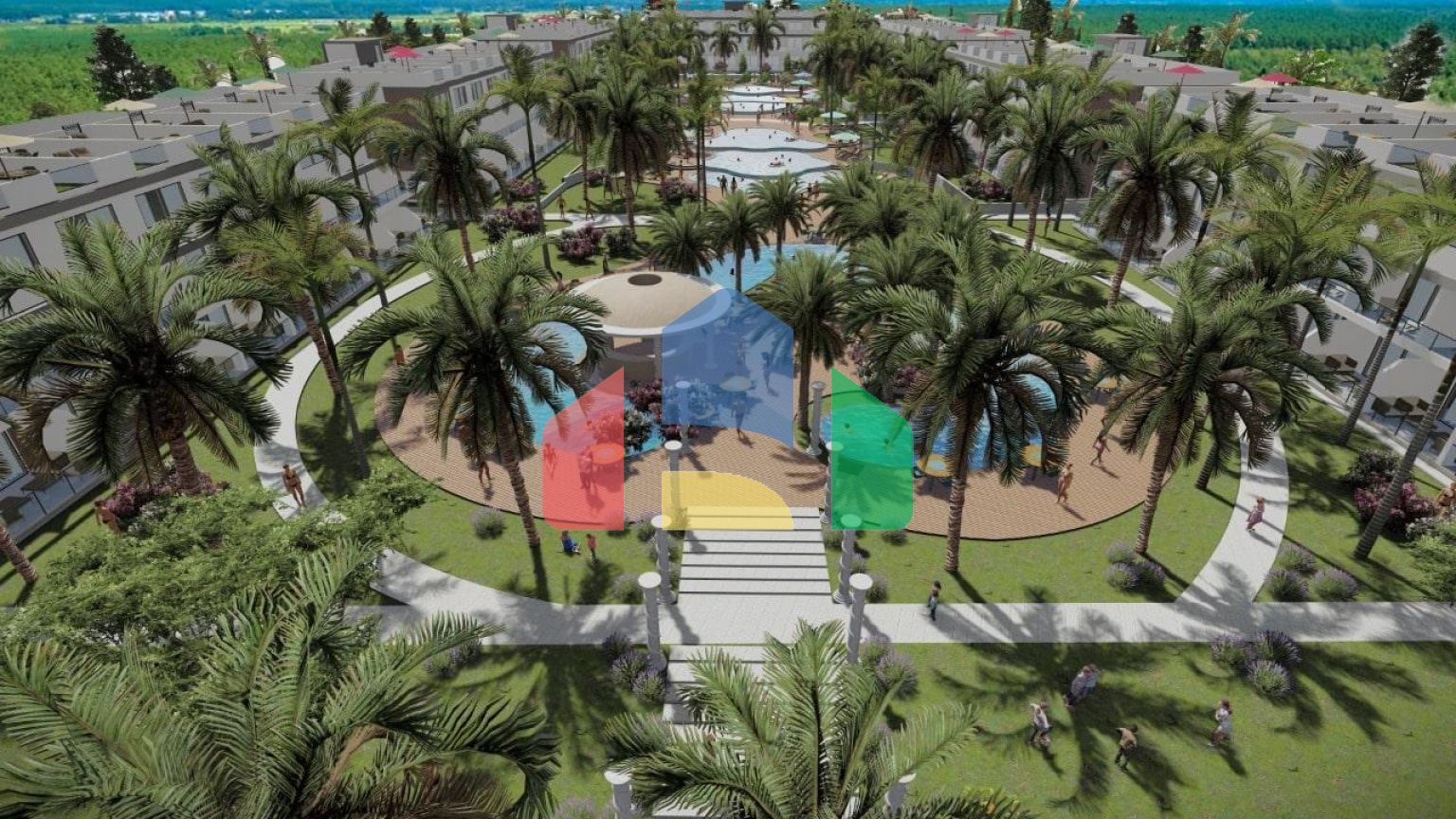 3-комнатный таунхаус 100 м2 + 27 м2 терраса в комплексе с частным пляжем