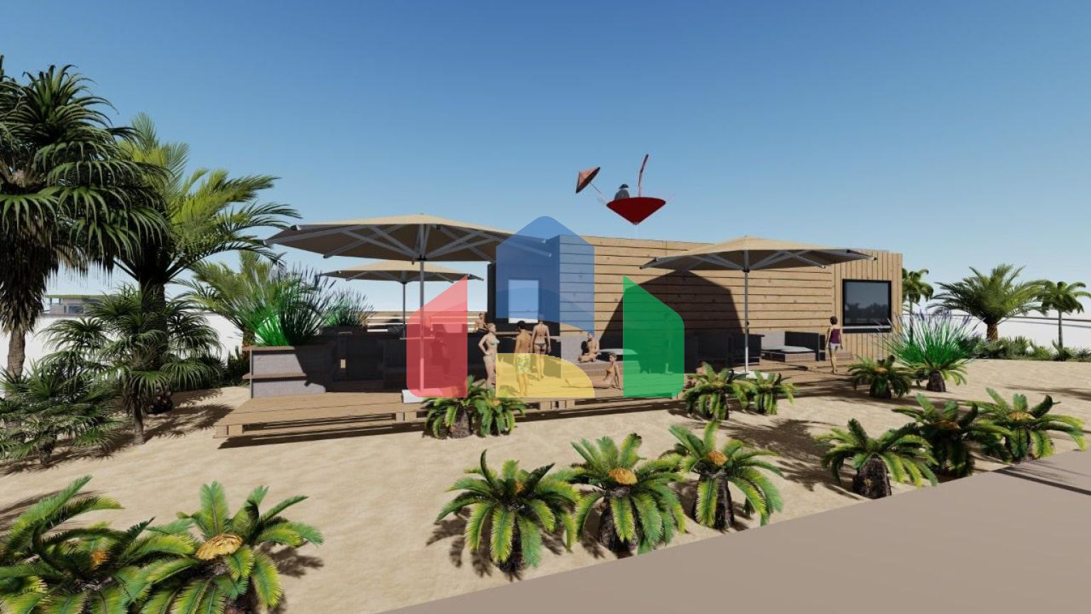 3-комнатный таунхаус 100 м2 + 27 м2 терраса в комплексе с частным пляжем