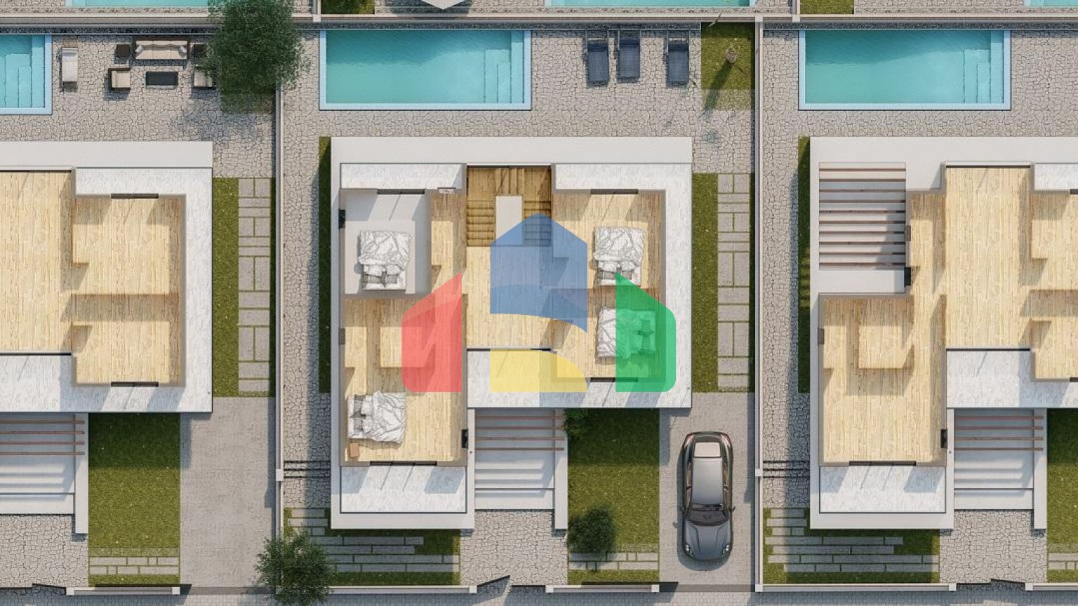 3-комнатное бунгало 120 м2 с собственным участком земли 440 м2 в 5 минутах от моря 