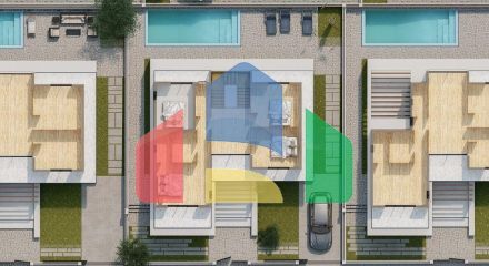 3-комнатное бунгало 120 м2 с собственным участком земли 440 м2 в 5 минутах от моря 