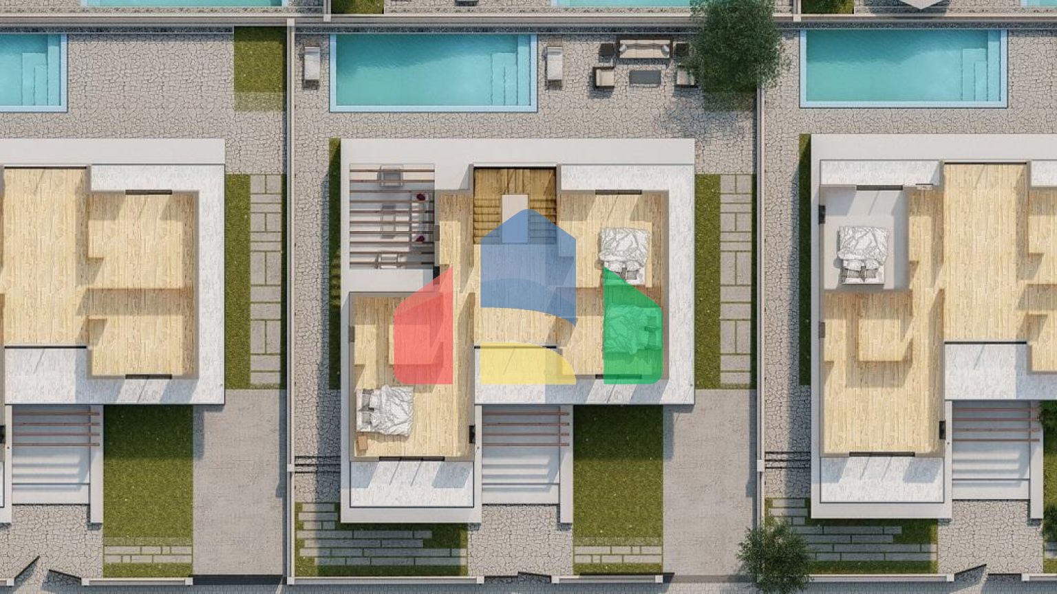 3-комнатное бунгало 120 м2 с собственным участком земли 440 м2 в 5 минутах от моря 