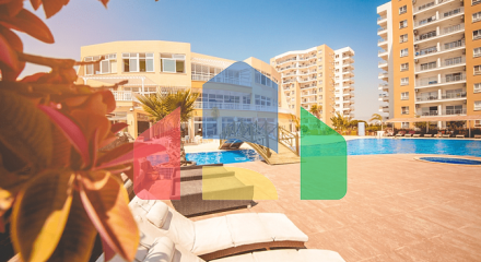 2-комнатные апартаменты 60 м2 в 600 метрах от пляжа 