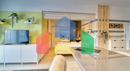 2-комнатные апартаменты 60 м2 в 600 метрах от пляжа 