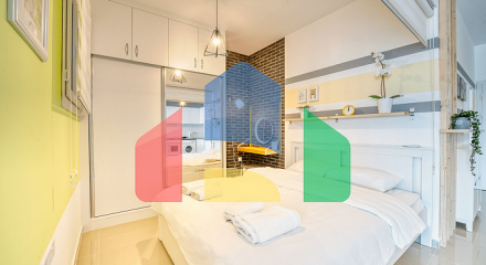 2-комнатные апартаменты 60 м2 в 600 метрах от пляжа 