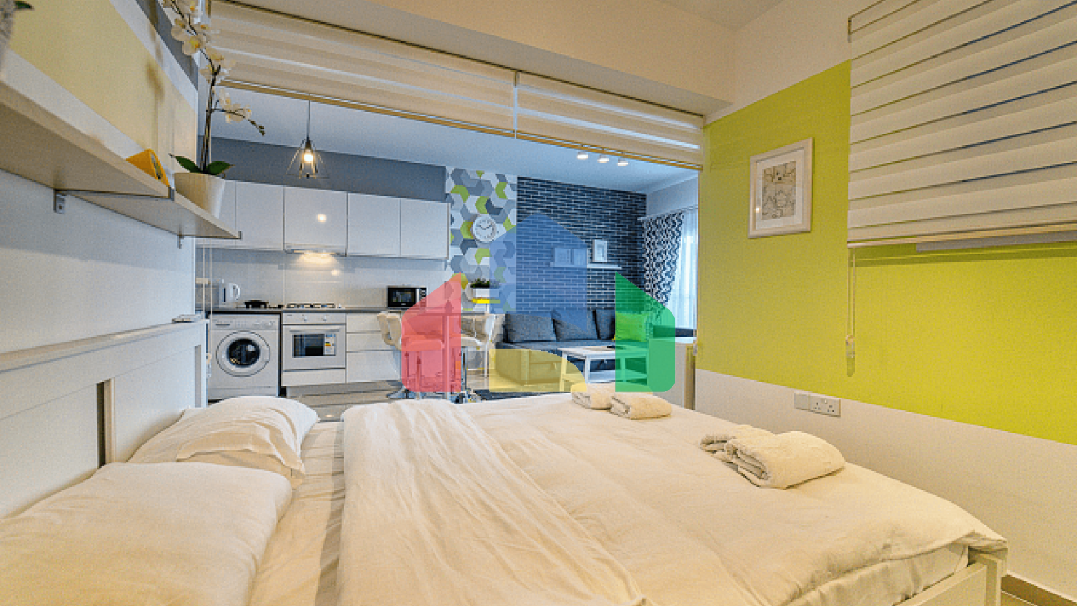 2-комнатные апартаменты 60 м2 в 600 метрах от пляжа 