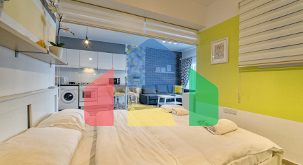 2-комнатные апартаменты 60 м2 в 600 метрах от пляжа 