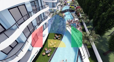 3 room apartment (75 m2) in a modern complex Iskele