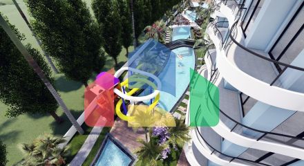 3 комнатная квартира (75 м2) в современном комплексе Искеле