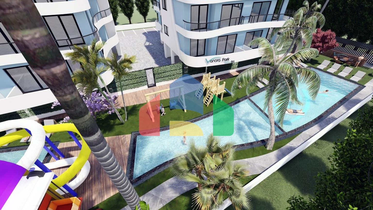 3 комнатная квартира (75 м2) в современном комплексе Искеле