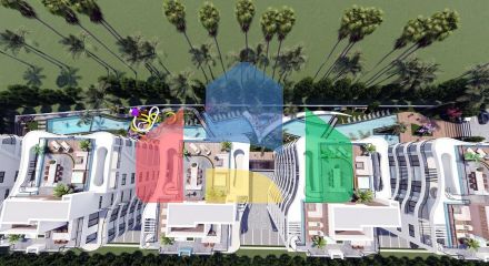 3 комнатная квартира (75 м2) в современном комплексе Искеле