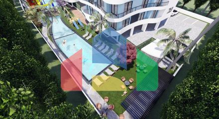 3 комнатная квартира (75 м2) в современном комплексе Искеле