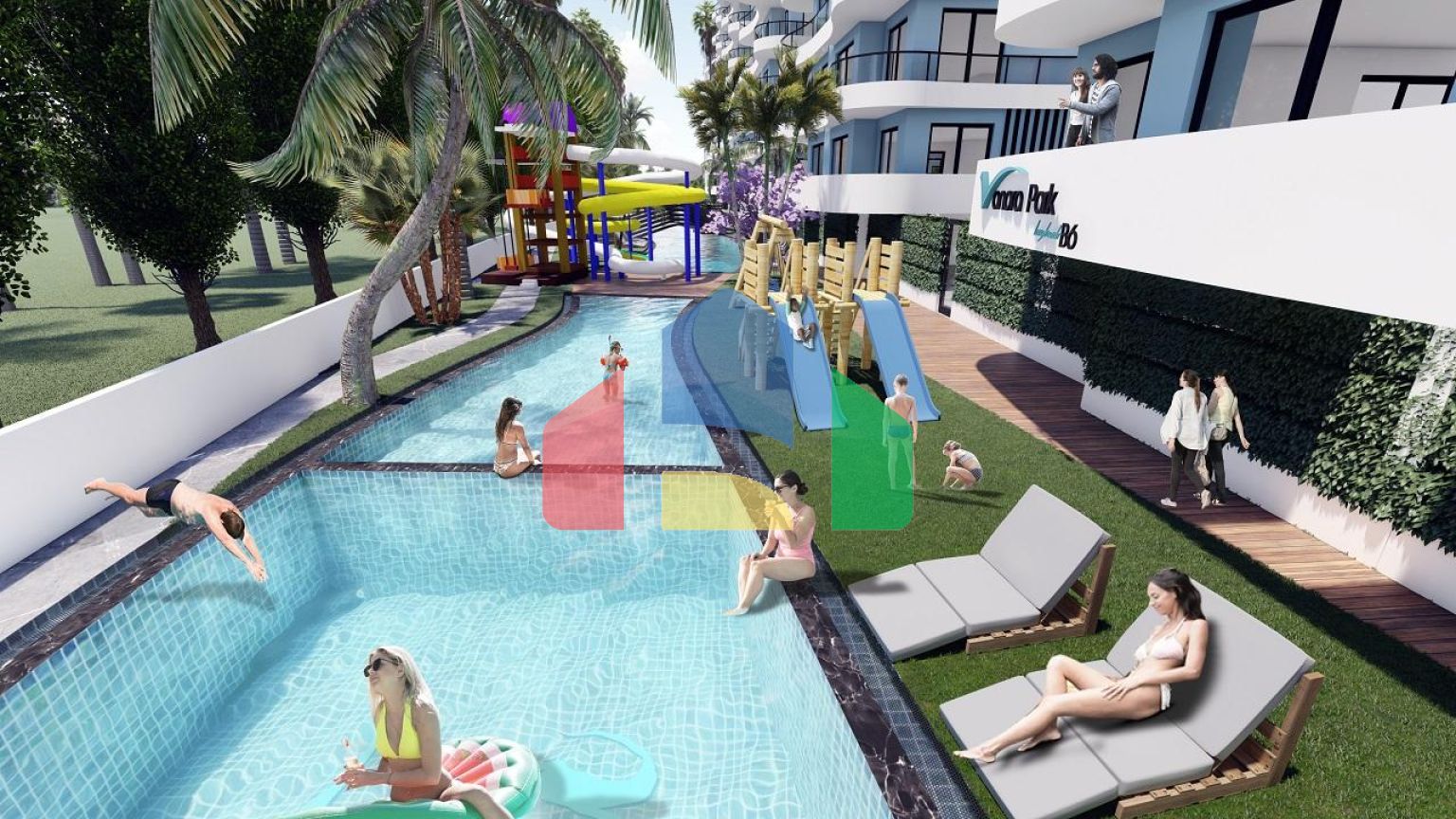 3 комнатная квартира (75 м2) в современном комплексе Искеле