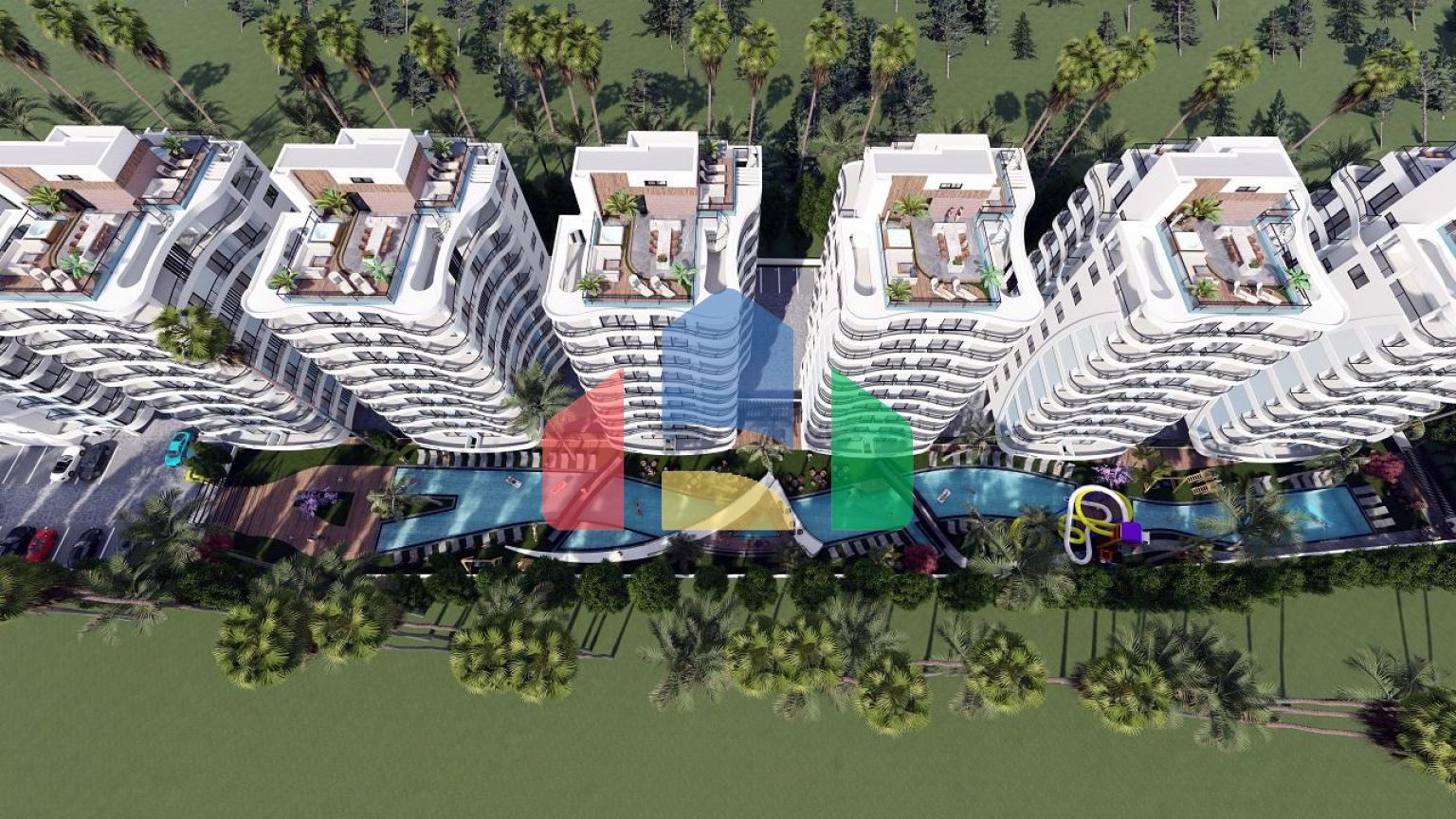 3 комнатная квартира (75 м2) в современном комплексе Искеле