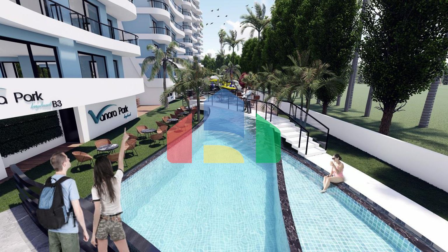 3 комнатная квартира (75 м2) в современном комплексе Искеле