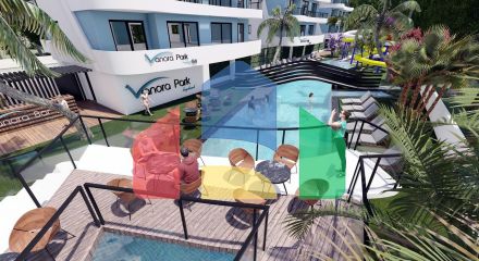 3 комнатная квартира (75 м2) в современном комплексе Искеле