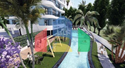 3 комнатная квартира (75 м2) в современном комплексе Искеле