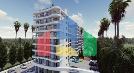 4 комнатная квартира (104 м2)  в современном комплексе рядом с Лонг -Бич