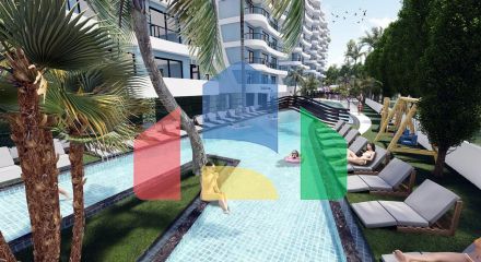 4 комнатная квартира (104 м2)  в современном комплексе рядом с Лонг -Бич