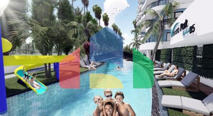 4 комнатная квартира (104 м2)  в современном комплексе рядом с Лонг -Бич