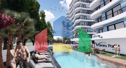 4 комнатная квартира (104 м2)  в современном комплексе рядом с Лонг -Бич