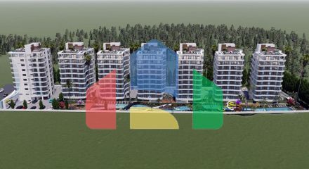 4 комнатная квартира (104 м2)  в современном комплексе рядом с Лонг -Бич