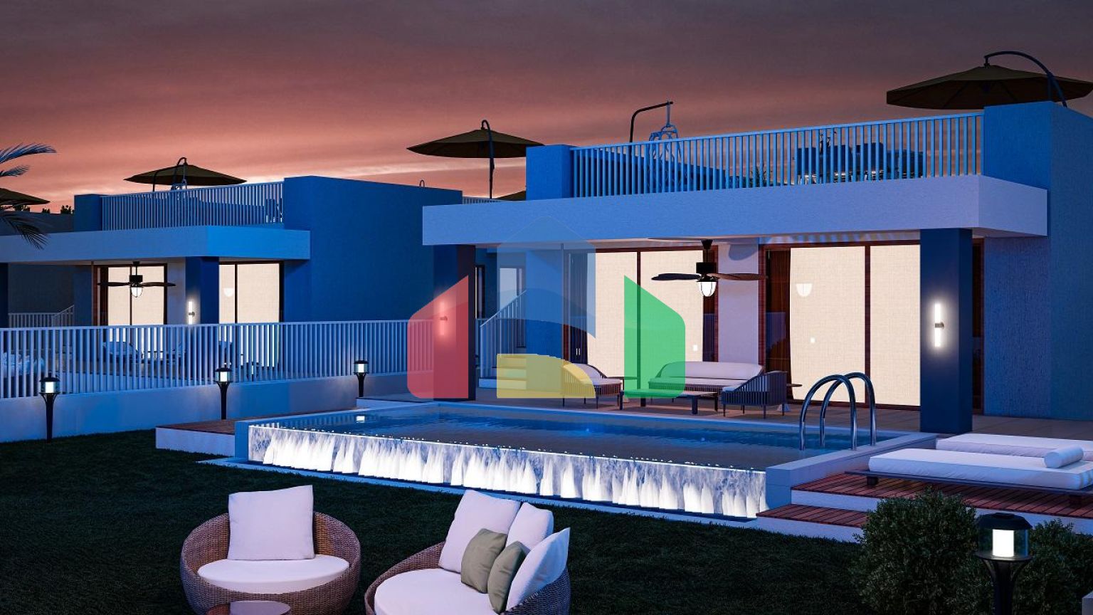 3 комнатная вилла (83м2 ) недалеко от  золотого пляжа Карпаза