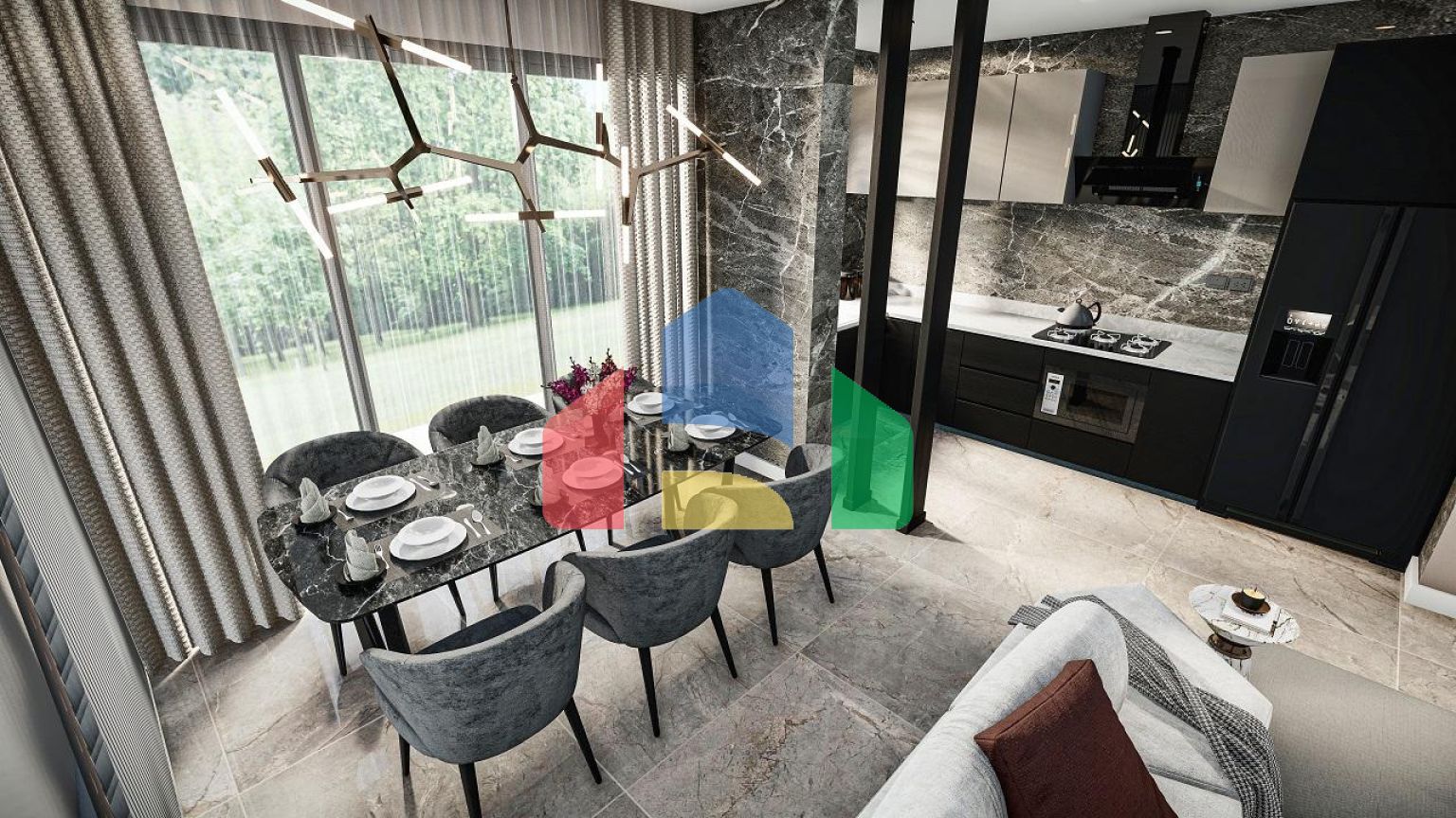 2 комнатная квартира (78м2) в 700 метрах от песчаного пляжа